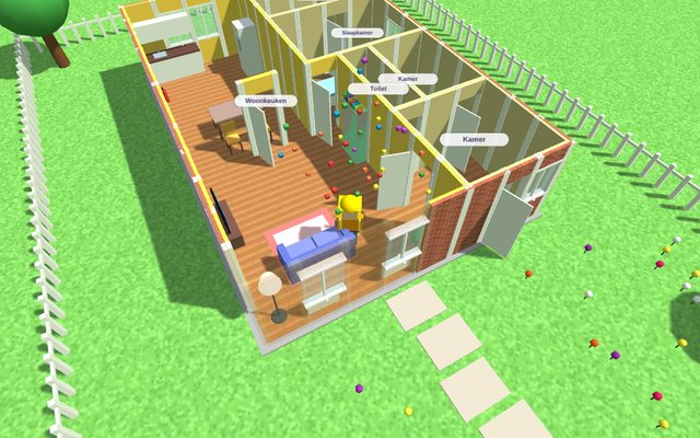 Een verbouwd rijtjeshuis in Ritolo Build met een open keuken, nieuwe vloer en een bouwvakkertje